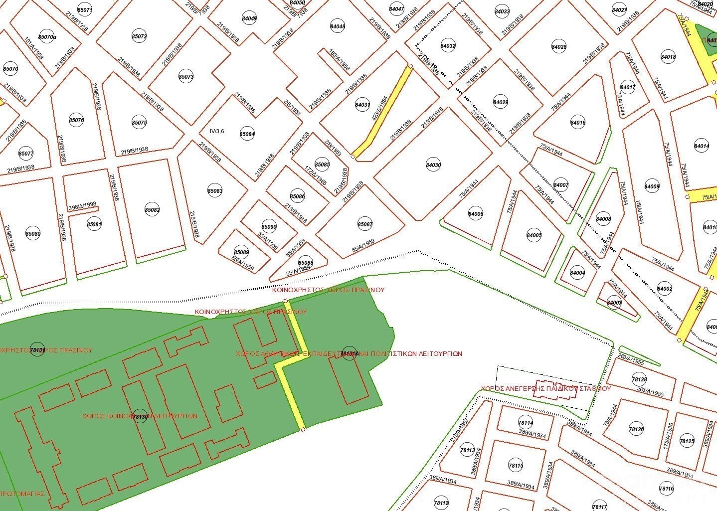 PLOT WITHIN THE CITY PLAN for Sale - ATHENS